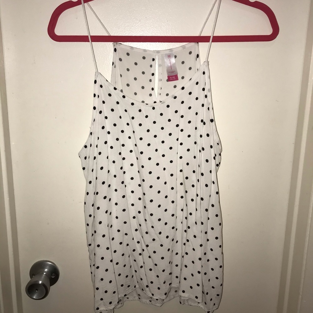 Polka dot tank top